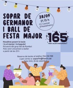Cartell del sopar i ball de F.M.